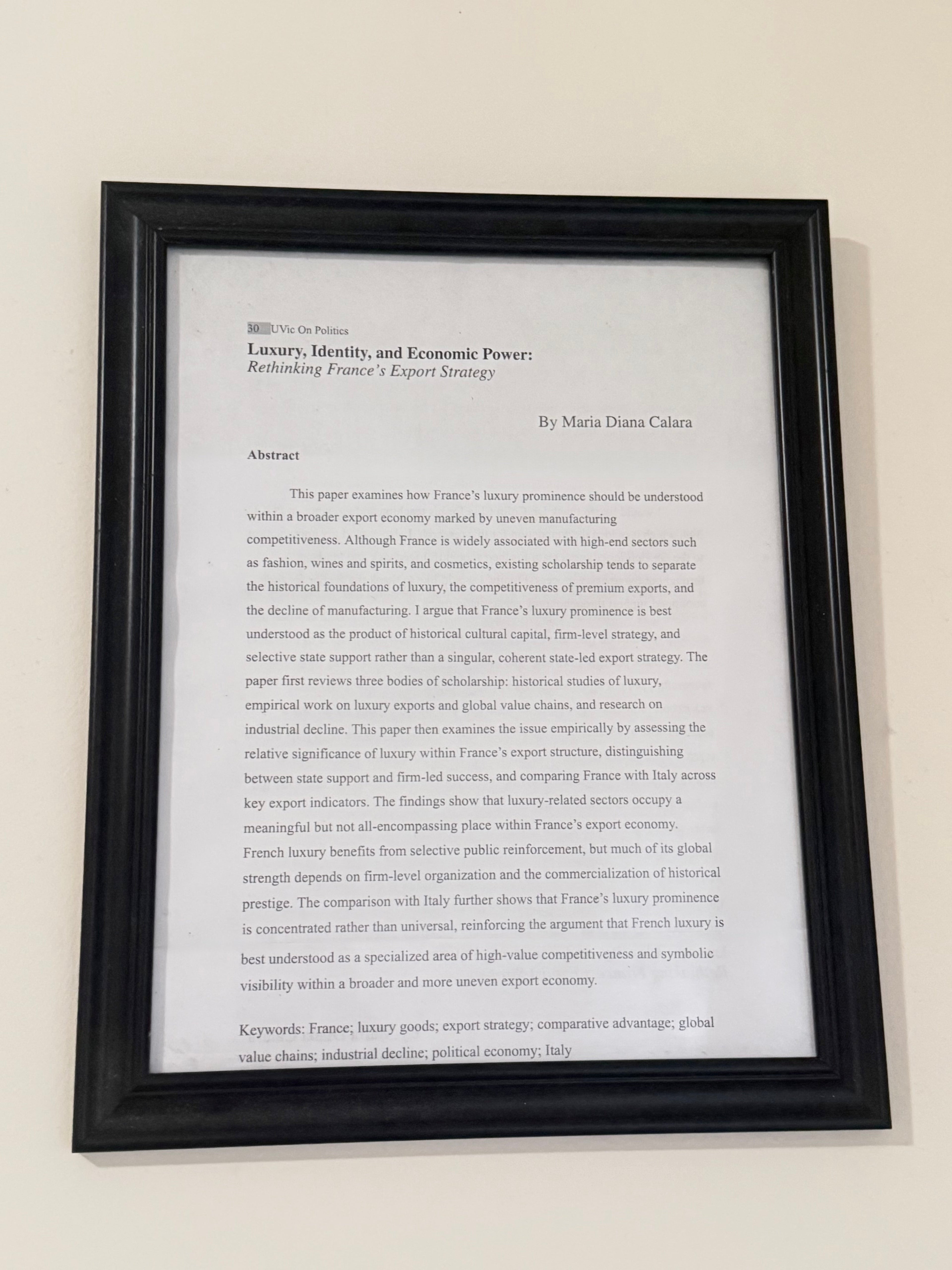 M.Y. Studies Vol. I – Why I Study Luxury
